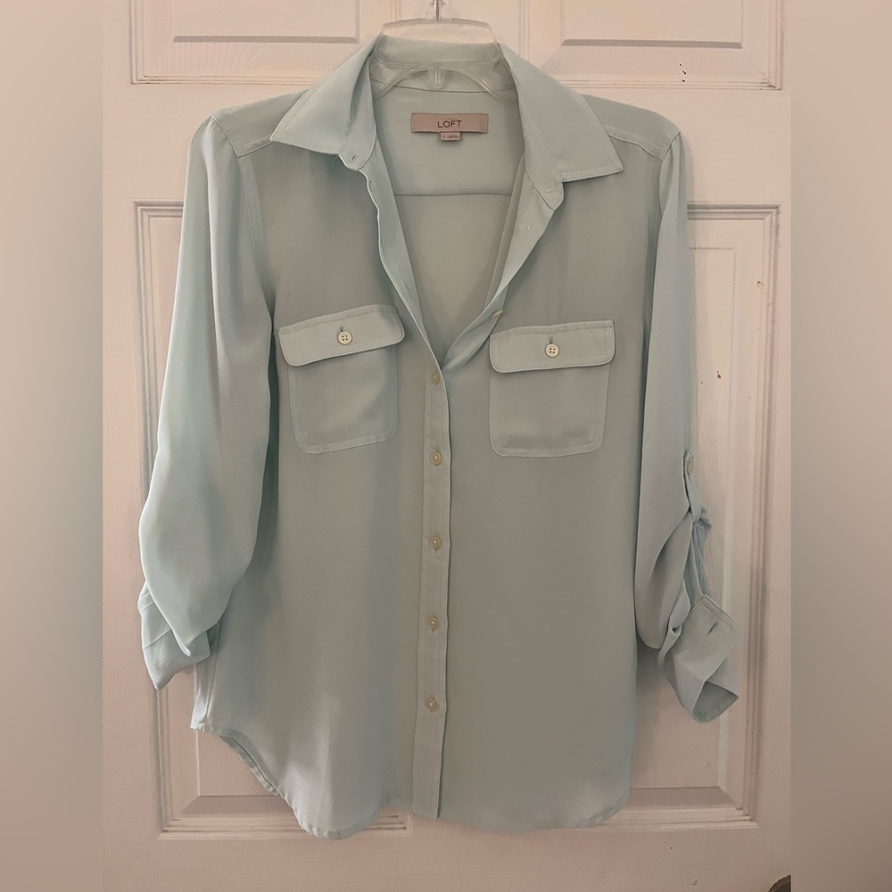 Teal LOFT blouse